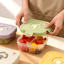 Ljojo Divided Lunch Box: Leakproof Portable Container for Salad, Fruit, and Bento