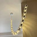 2026 New Trend Crystal Bullet High Ceiling Chandelier | Ljojo Light Fixture for Living Room Staircase