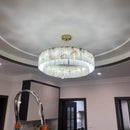 Ljojo Luxury Marble Brass Pendant Light - Nordic Gold Chandelier for Home and Office