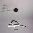 Ljojo LED Clover Flower Chandelier for Living Room Dining Room Bedroom Lighting