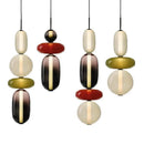 LED Wabi-sabi Glass Chandelier by Ljojo | Candy Design Pendant Lights for Home Decor