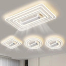 European Round Square Invisible Bladeless Ceiling Fan with LED for Living Room by Ljojo