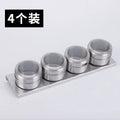 Ljojo Stainless Steel Magnetic Wall-mounted Seasoning Jar Kitchen Spice Storage Box