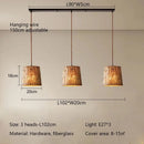 Wabi-Sabi Style Imitation Wood Grain Pendant Lights Vintage Retro Chandelier by Ljojo