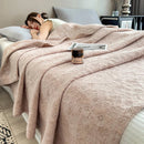 Ljojo 100% Cotton Muslin Throw Blanket - Lightweight Breathable Boho Throws