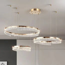 LED Pendant Light Golden Chandelier for Bedroom Living Room Hotel - Stylish Art Decor by Ljojo
