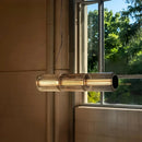 Nordic Long Stripe Led Chandelier Glass Pendant Lamp by Ljojo