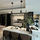 Ljojo Marble Pendant Light Chandelier LED Dimmable Luxury Elegant Dining Kitchen Island
