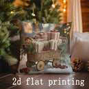 Christmas Scenes Pillow Covers by Ljojo - Festive Prints for Sofa, Bedroom, Car