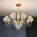 Ljojo Luxury Crystal Chandelier: Modern Living Room & Bedroom Pendant Light Fixtures