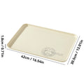 Ljojo Plastic Stackable Food Storage Tray Large Capacity Organizer