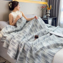Ljojo 100% Cotton Muslin Throw Blanket - Lightweight Breathable Boho Throws