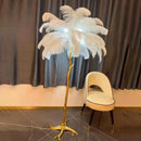 Nordic Feather Floor Lamp Personalized Creative Ostrich - Ljojo