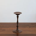 Ljojo Medieval Walnut Candlestick Ornaments - Hand-Turned French Wooden Table Atmosphere Holder