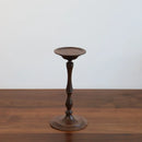 Ljojo Medieval Walnut Candlestick Ornaments - Hand-Turned French Wooden Table Atmosphere Holder