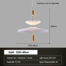Minimalist Chandelier Light Pleated Restaurant Pendant Lamp - Ljojo