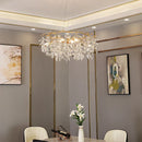 Ljojo Luxury Crystal Chandelier LED Pendant Lamps for Living Room Dining Hall