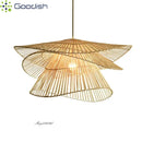 Japanese Wabi Sabi Rattan Pendant Light LED Chandelier by Ljojo for Elegant Home Decor