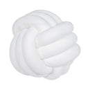 Cream White Art Deco Striped Knot Pillow - Handmade Soft Modern Cozy Decor for Home & Sofa.rm Ljojo