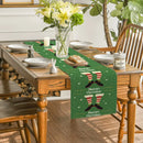 Christmas Shoes Snow Point Table Runner by Ljojo - Farmhouse Dining & Wedding Party Decor