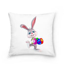 Easter Bunny Polyester Throw Pillow for Home Decor Sofa by Ljojo