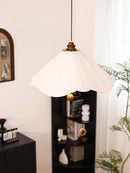 French Medieval Flowers Cloth Pendant Lights Retro Living Room Chandeliers by Ljojo
