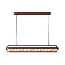 Ljojo Restaurant Pendant Light Tea Room Solid Wood Chandelier for Dining Table and Bar Desk