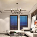 Industrial Wrought Iron Chandelier for Kitchen Loft | Rustic Pendant Lighting by Ljojo