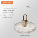 Clear Glass Pendant Light for Living Room Dining Bar - Ljojo