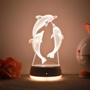 3D Dolphin Night Light - Warm LED for Bedroom and Living Room Decor, Ideal Gift by Ljojo