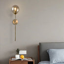 LED Glass Round Ball Wall Lamp Stylish Decorative Lighting for Bedroom Living Room by Ljojo