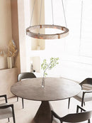 Nordic Wabi Sabi Living Room Pendant Light - Retro Luxury Ring Stone Lamp by Ljojo