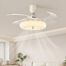 LED Ceiling Fan Light Fixture Quiet Motor European Style Living Room Decoration Ljojo