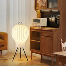 Wabi Sabi Style Japanese Silk Floor Lamp for Living Room by Ljojo