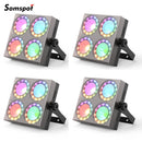 Ljojo™ Wash Lights 4x12W RGBW LED Par Lights for DJ Disco Party Event