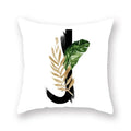 Floral Alphabet Pillow Case by Ljojo: Home & Car Decorative Cushion Cover
