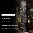K9 Crystal Staircase Light Long Chandelier for Living Room by Ljojo