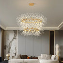 Modern LED Dandelion Gold Round Pendant Lamp for Dinning Living Room by Ljojo