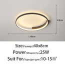 Modern Round LED Ceiling Light for Bedroom Living Room Dining Room by Ljojo