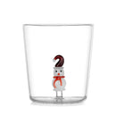 Ljojo 3D Christmas Glass Mug Cup - Snowflake Tree Snowman Design