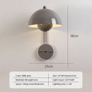 Modern LED Wall Lamp Flower Bud Sconce Creative Macaron Switch Night Light by Ljojo