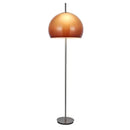 Yellow Acrylic Ball LED Floor Lamp Modern Chrome Stand for Living Room Decor by Ljojo