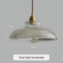 Nordic Striped Glass Dining Table Hanging Lamp Multi-Functional Light Ljojo