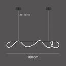 Nordic Hose Led Pendant Lights Dimmable Gold Minimalist Decor Hanging Lamp Ljojo