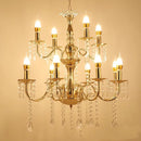 French Gold Iron Art Pendant Lantern Pavilion Wedding Props Ljojo