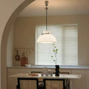 Nordic Glass Bowl LED Pendant Light Minimalist for Bedroom Dinning Room Chandelier by Ljojo