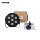 Ljojo™ LED Flat Par Light: 7x12W RGBW/7x18W RGBWA+UV for Family Events, Parties, and Venues