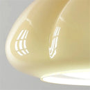 Ljojo Mid Century Orange Glass Pumpkin Chandelier