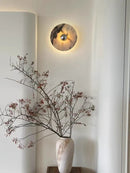 Ljojo Marble Wall Lamp for Hotel Bedroom & Living Room - Wabi Sabi Style Premium Bedside Light