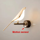 Bird Wall Lamp Modern Nordic LED Magpie Sconces Indoor Lighting for Bedroom Ljojo
